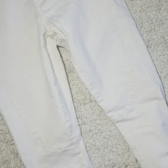 Current/Elliott white zippered ankle cropped skinny jeans sz 27 - Picture 8 of 8
